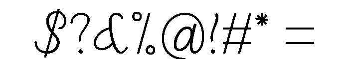 SasmitaThin Font OTHER CHARS