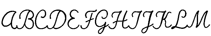 SasmitaThin Font UPPERCASE