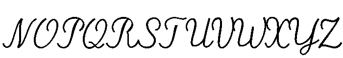 SasmitaThin Font UPPERCASE