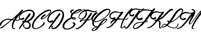 Satin Willots Italic Font UPPERCASE