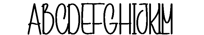 Satnigths Font UPPERCASE