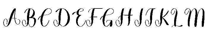 Satuday Holiday Font UPPERCASE