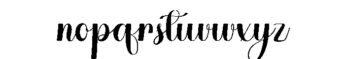 Satuday Holiday Font LOWERCASE
