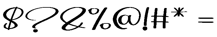 Saturday Calligraphy Font OTHER CHARS