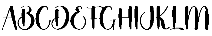 Saturday Calligraphy Font UPPERCASE