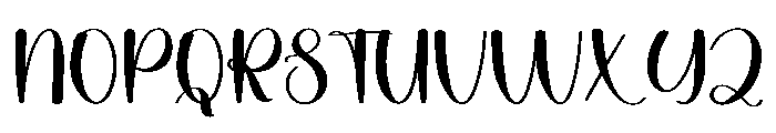 Saturday Calligraphy Font UPPERCASE