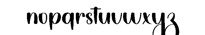 Saturday Calligraphy Font LOWERCASE