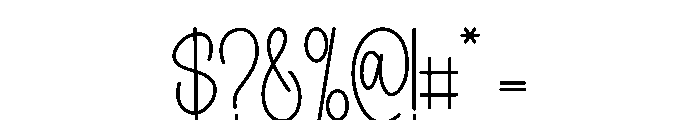 Saturday Delight Font OTHER CHARS