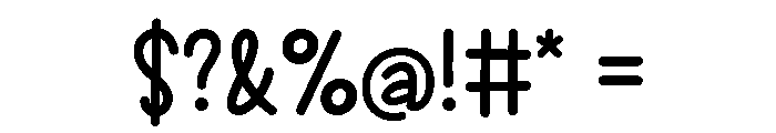 Saturday Honeymoon Regular Font OTHER CHARS