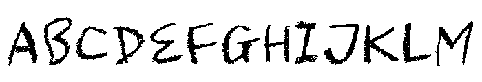 Saturday Scribble Font UPPERCASE