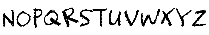 Saturday Scribble Font UPPERCASE