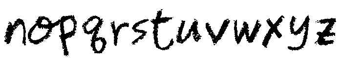 Saturday Scribble Font LOWERCASE