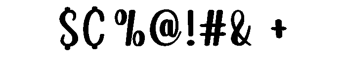 Saturday Sniping Font OTHER CHARS