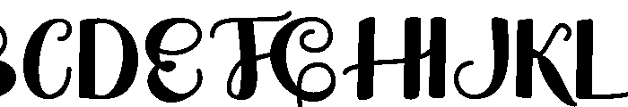 SaturdayHandwritten Font UPPERCASE