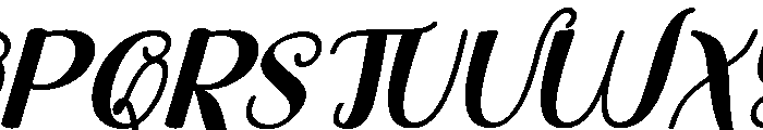 SaturdayHandwrittenSlant Font UPPERCASE