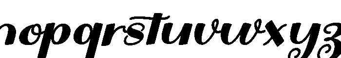 SaturdayHandwrittenSlant Font LOWERCASE