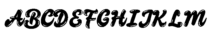 Saucy Society Bubble Font UPPERCASE