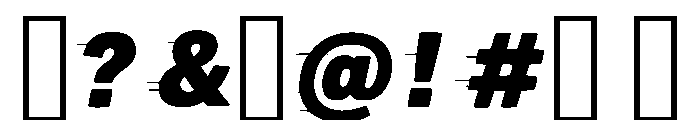 Saugus Font OTHER CHARS
