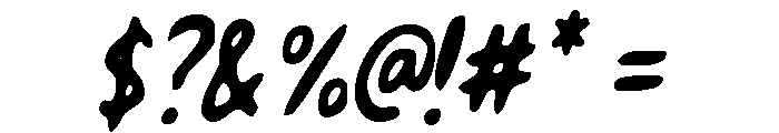 Savage Brush Dry Font OTHER CHARS
