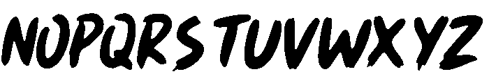 Savage Brush Dry Font UPPERCASE