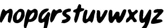 Savage Brush Dry Font LOWERCASE