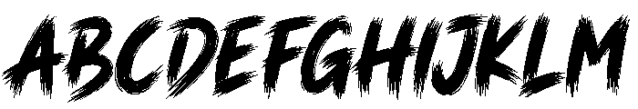 Savage Brush Regular Font UPPERCASE