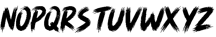 Savage Brush Regular Font UPPERCASE