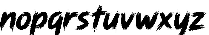 Savage Brush Regular Font LOWERCASE