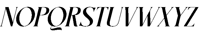 Savage Roses Italic Font UPPERCASE