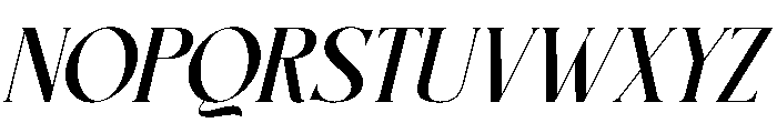 Savage Roses Italic Font LOWERCASE