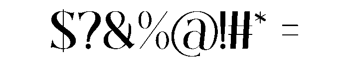 Savage Roses Regular Font OTHER CHARS