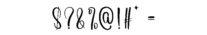 Savory Signature Font OTHER CHARS