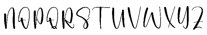 Savory Signature Font UPPERCASE
