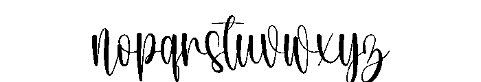 Savory Signature Font LOWERCASE