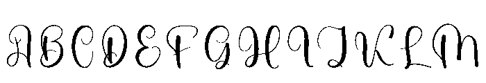 Savory Writing Font UPPERCASE