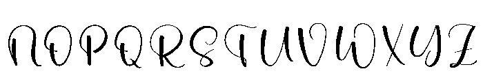 Savory Writing Font UPPERCASE