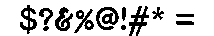 Savrel Regular Font OTHER CHARS