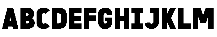 Sawith Mono Bold Font UPPERCASE