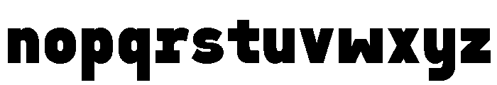 Sawith Mono Bold Font LOWERCASE