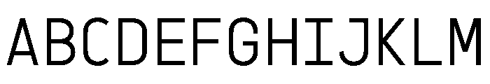 Sawith Mono Light Font UPPERCASE