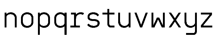 Sawith Mono Light Font LOWERCASE