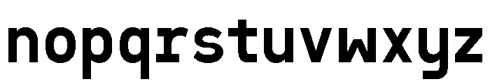 Sawith Mono Medium Font LOWERCASE