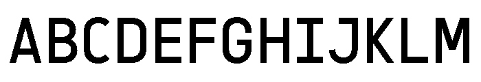 Sawith Mono Regular Font UPPERCASE