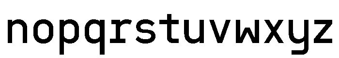 Sawith Mono Regular Font LOWERCASE