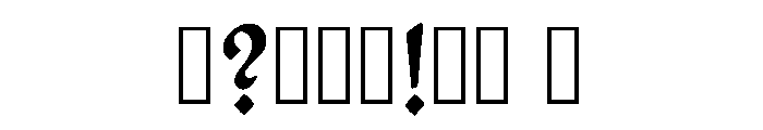 Saxon Regular Font OTHER CHARS