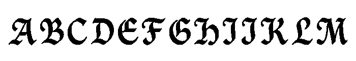 Saxon Regular Font UPPERCASE