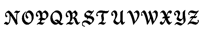Saxon Regular Font UPPERCASE