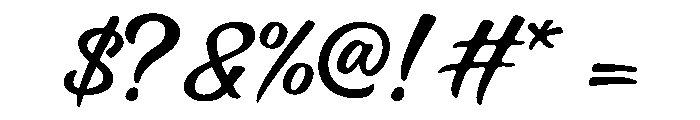 Say Lovely Allcaps Font OTHER CHARS