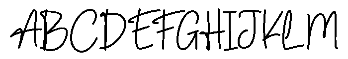 SaytonicCandel Font UPPERCASE