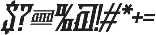 SABNAC-Italic otf (400) Font OTHER CHARS